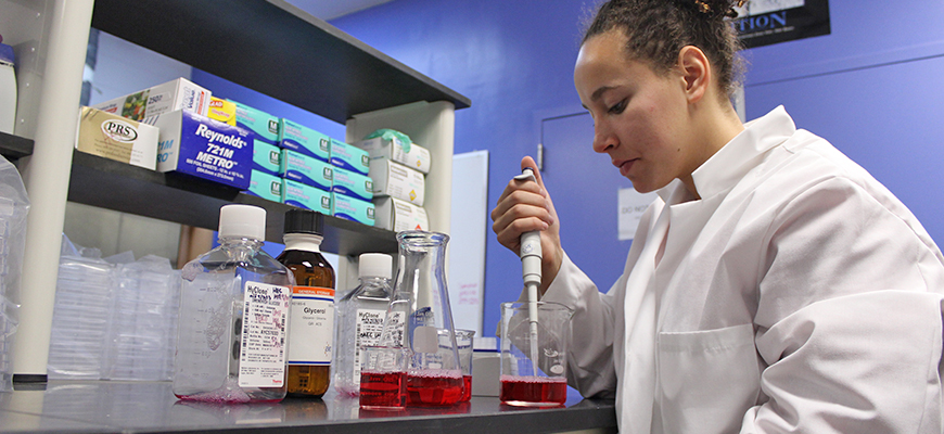 woman working in a laboratory